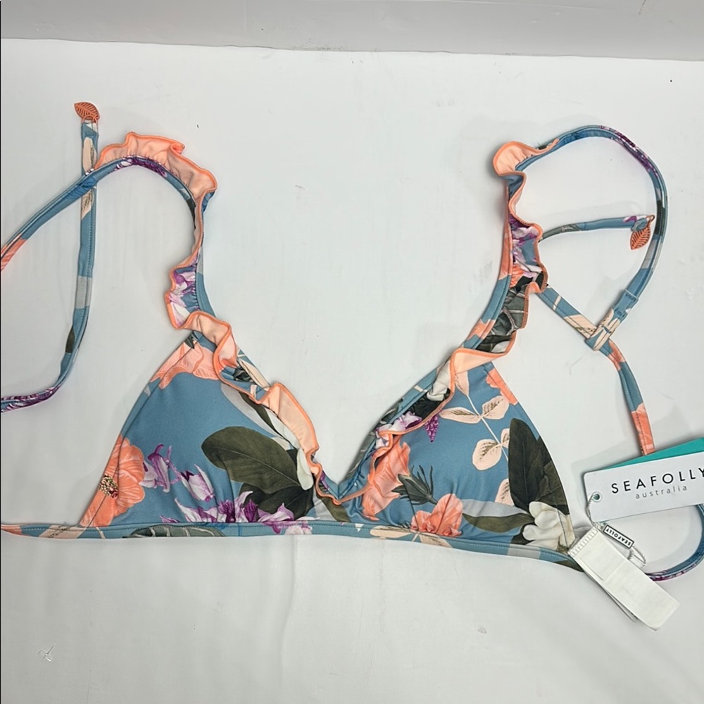 NWT Seafolly Floral Bikini Top